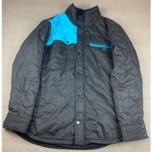 Hurley Men's XL Covert Black And Blue Quilted Jacket